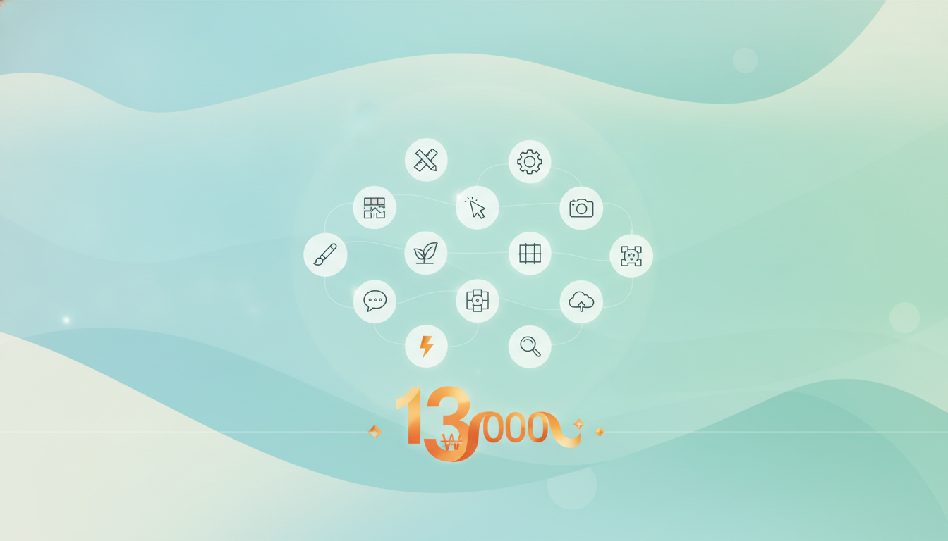 13 000원으로 디자이너 효과 variation 1