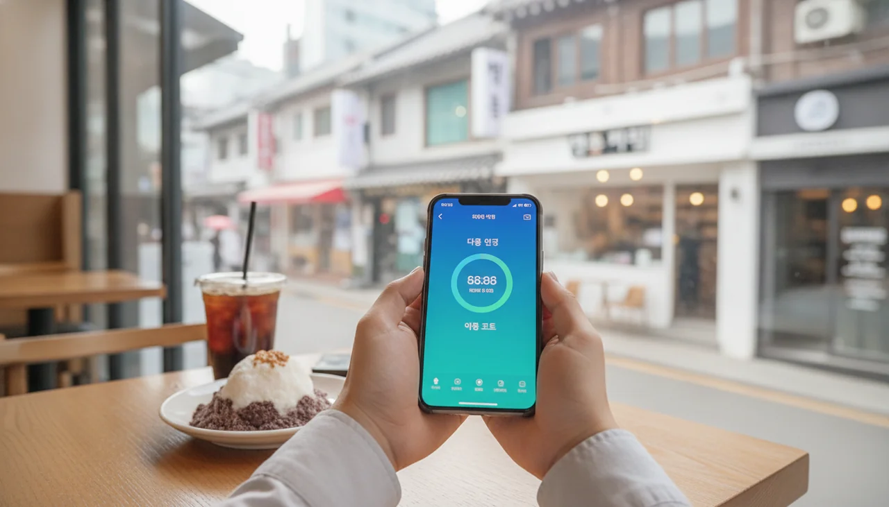 다중 인증 앱 화면