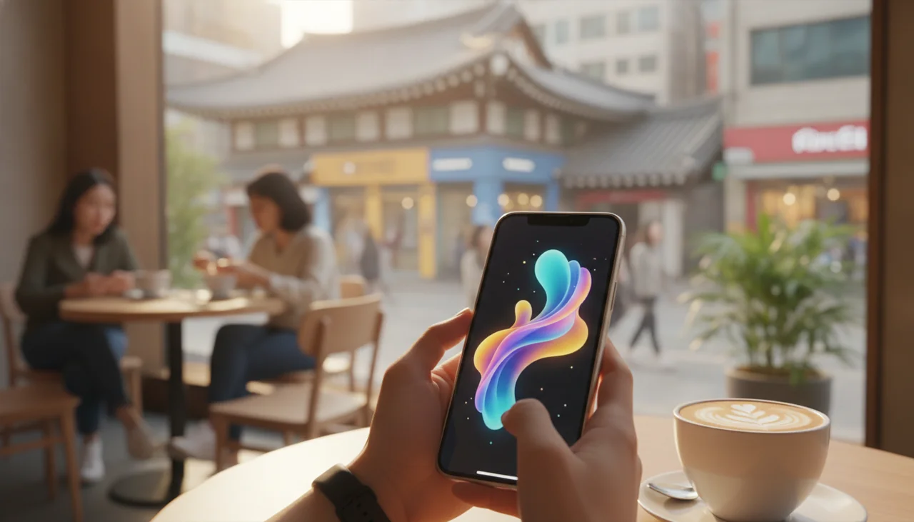 스마트폰으로 AI 아트 감상